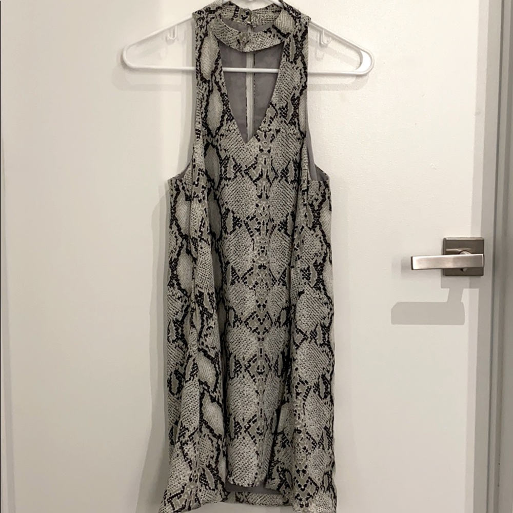 Snake print dress
